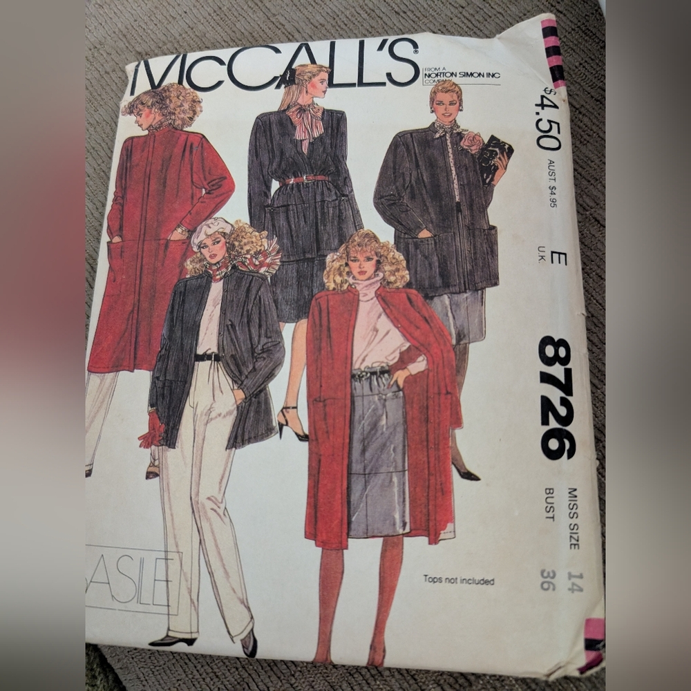 Vintage Mccalls Pattern